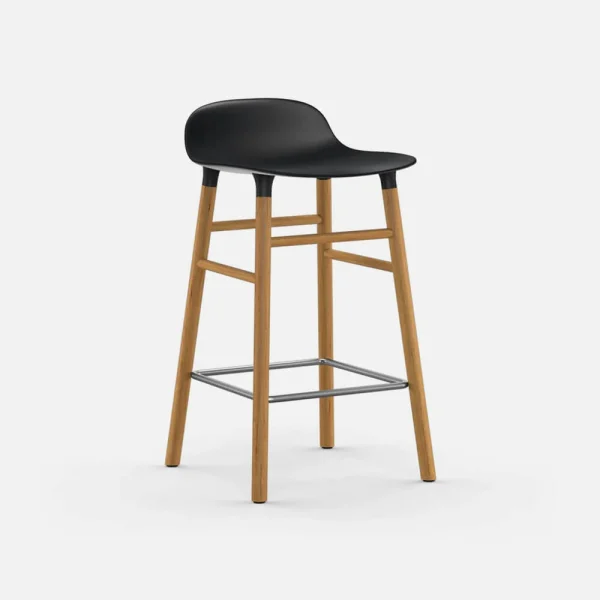 Taburete de Bar Form con Base de Roble