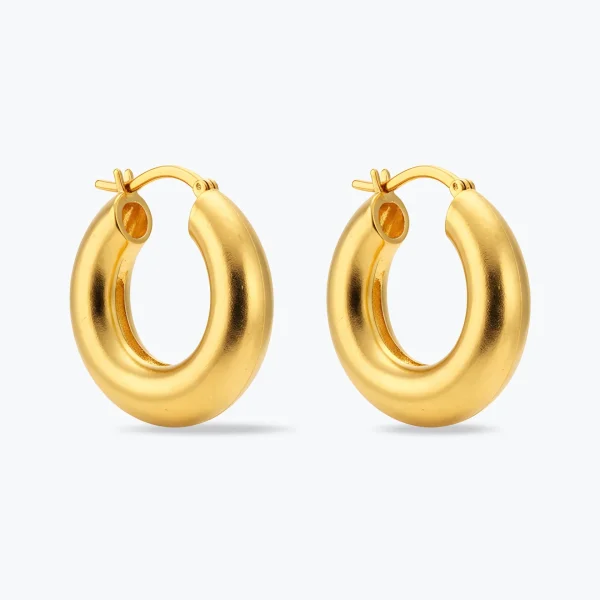 Pendientes Pétalo Dorado
